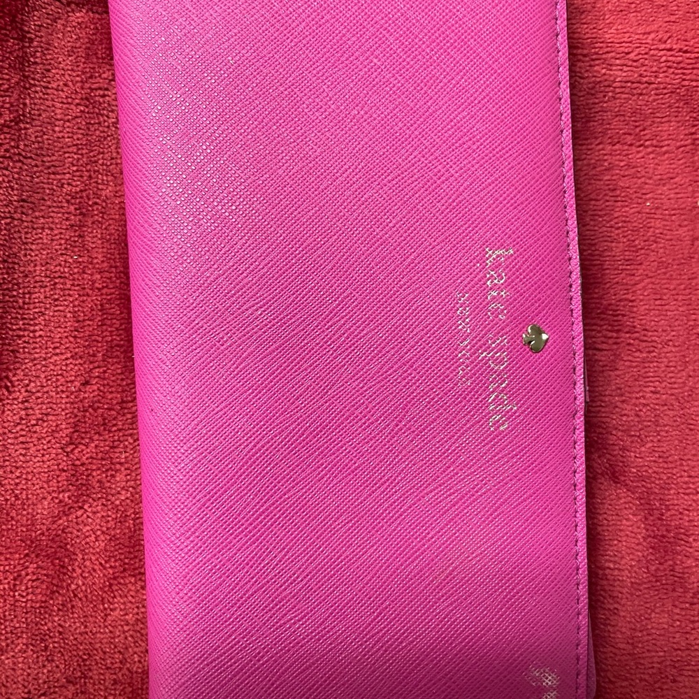Authentic Kate spade envelope wallet pink